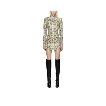 BALMAIN Long-Sleeved Dresses Women's Brown