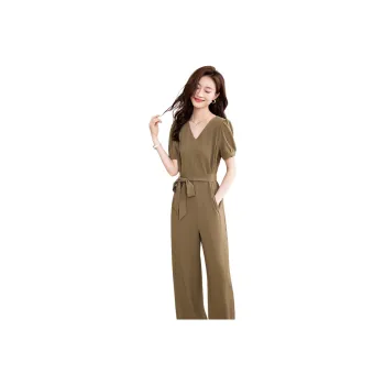 Mo Han Yi Mei Jumpsuit Women's Coffee