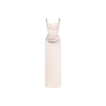 MONTSAND FW24 Cadence Dress Slip Dresses Women's Beige