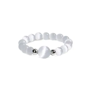 PUTUOSHANWENCHUANG Glass Cat Eye Rings Unisex