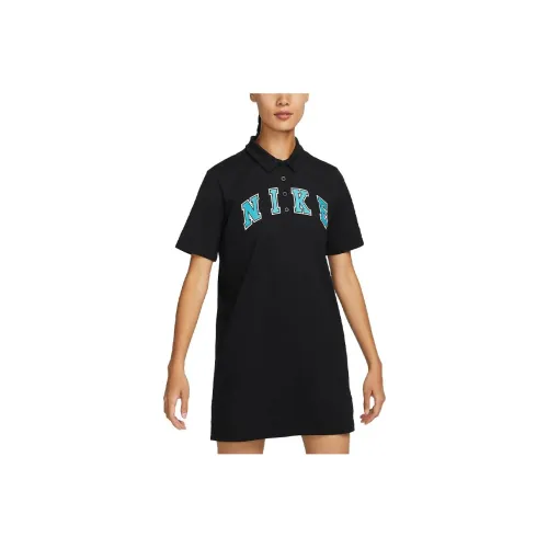 Nike Short Sleeved Dresses Women's Black