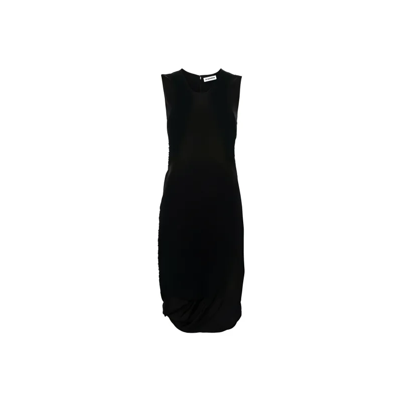 JIL SANDER Knitted panels Puffball Dress-0