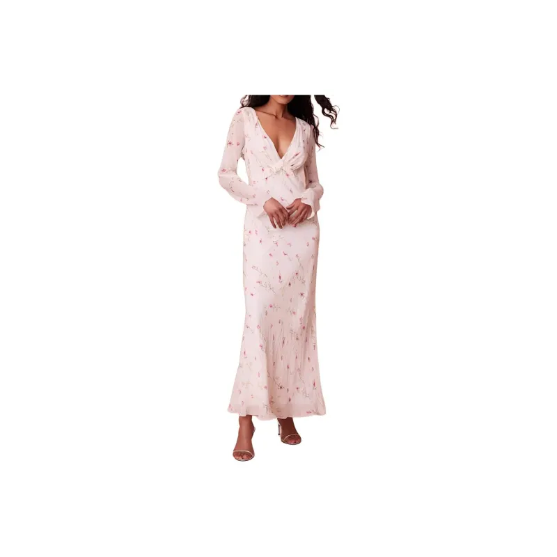 LOVESHACKFANCY Long-Sleeved Dresses Women's Light Pink-0