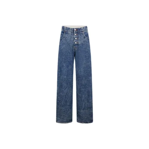 MM6 Maison Margiela FW24 Jeans Women's Blue