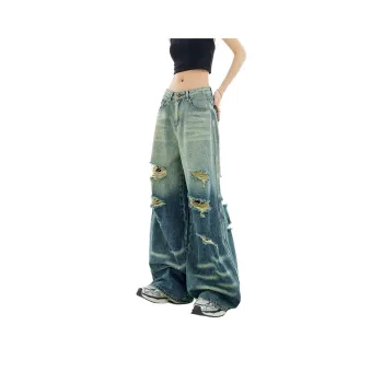 Ordifen Jeans Women's Vintage Blue