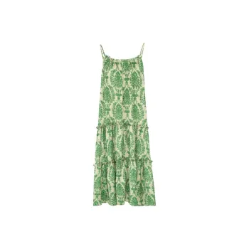 MEIYANG Slip Dresses Women's Yellow Green