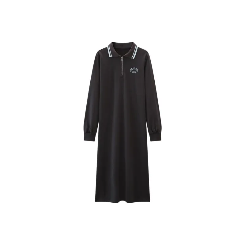 KUHNMARVIN Long Sleeved Dresses Women's Dark Gray-0