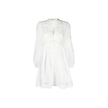 Zimmermann August Plunge Mini Dress