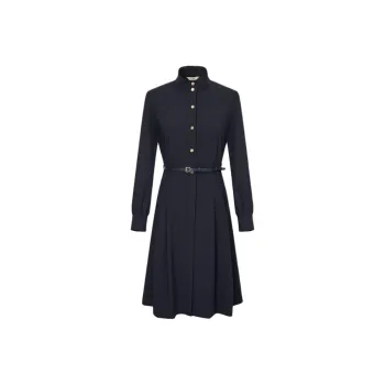 HAZZYS Long Sleeved Dress Women's Navy Blue