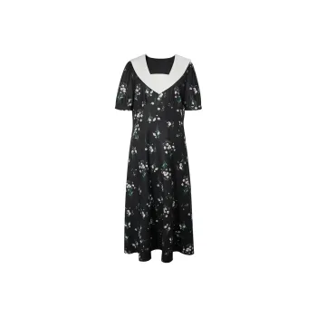 3COLOUR Short-Sleeved Dresses Women's Black White