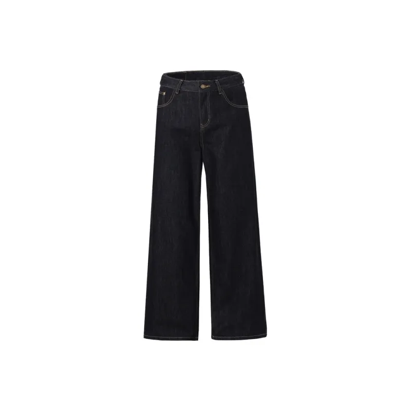 YINLEI Jeans Unisex Original Denim Black-0