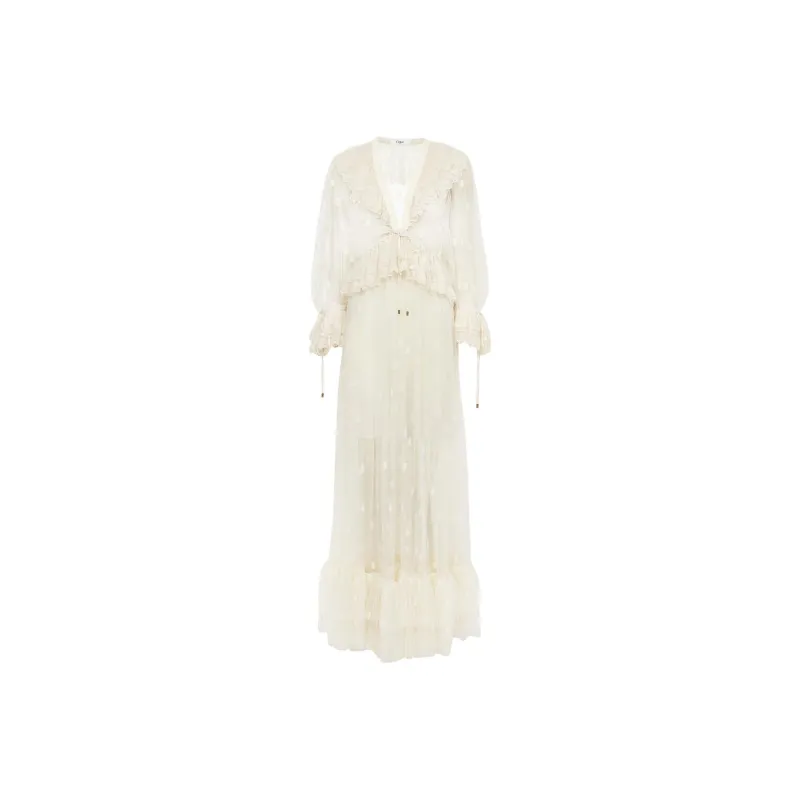 Chloé Floral embroidered Maxi Dress-0