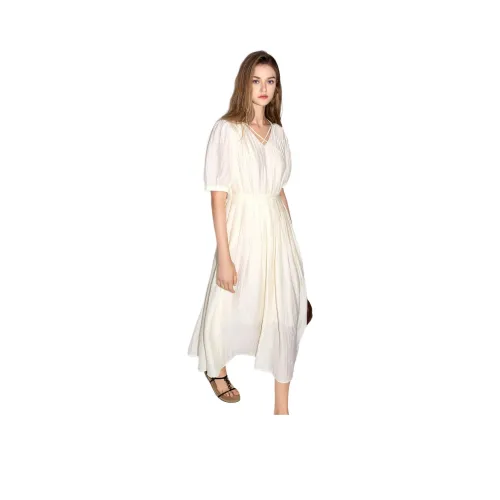Bethine Short Sleeved Dress Women's Ecru