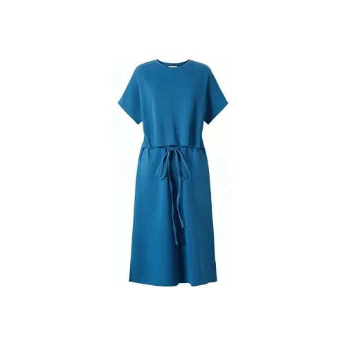 JZ Juzui Short-Sleeved Dresses Women's Lake Blue