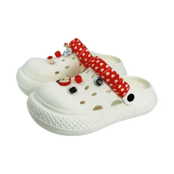 Thin Strips Slippers Women's, White