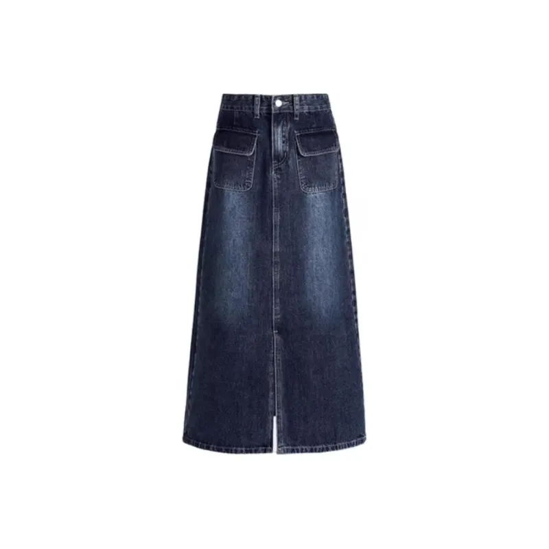 SONGS ALONG Denim Long Skirts Women's-2