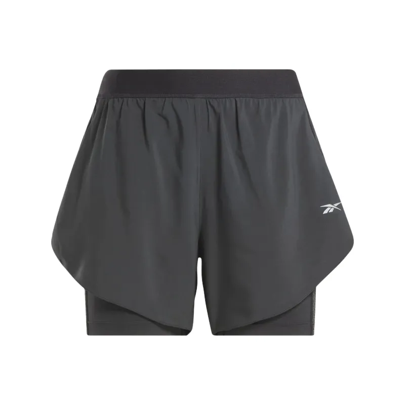 Reebok Running 2-in-1 Short Casual Shorts Women's Midnight Black-0