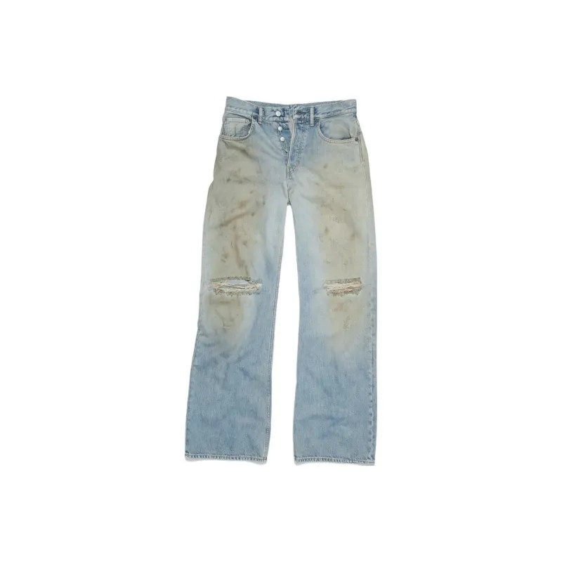 Acne Studios Loose Fit Jeans 2021F Mid Blue-0