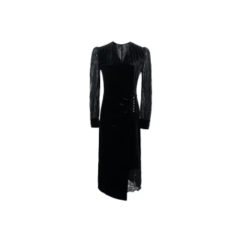 MISSSHINE Long Sleeved Dresses Women's Black