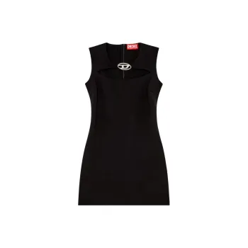DIESEL D Reams Logo plaque Minidress
