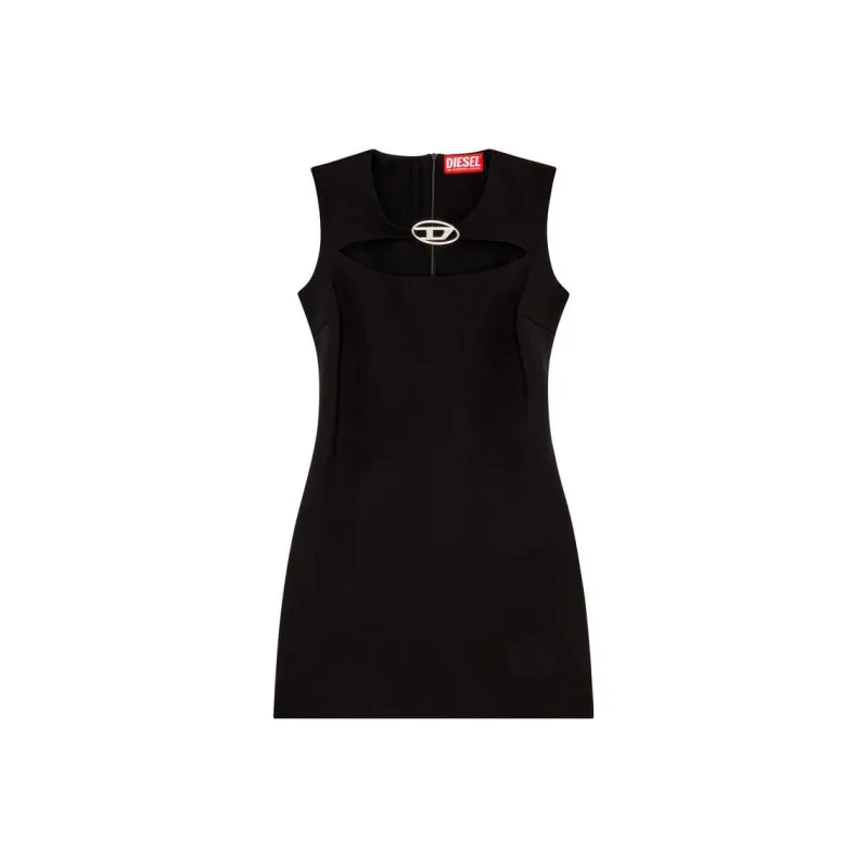 DIESEL D Reams Logo plaque Minidress-0
