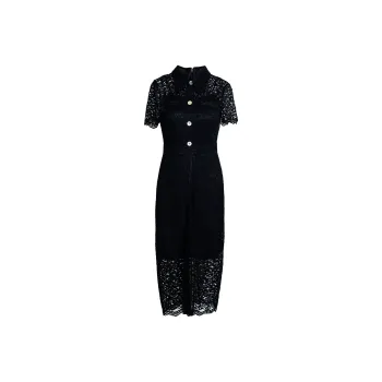 ROEYSHOUSE Short Sleeved Dresses Women's Black