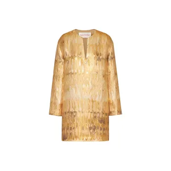 Valentino Long-Sleeved Dresses Women's Gold