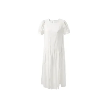 3COLOUR Short Sleeved Dress Women's Pearl White
