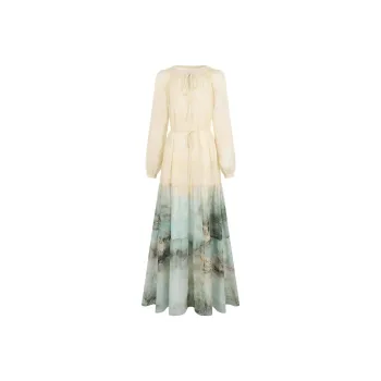 PAVLISOVA Long Sleeved Dresses Women's Ink Wash