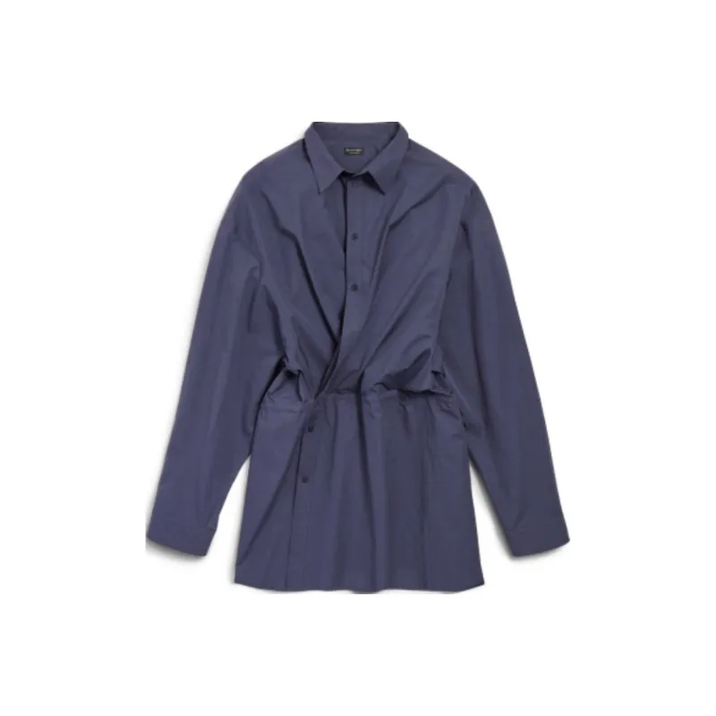 Balenciaga Faded Shirt Mini Dress-0