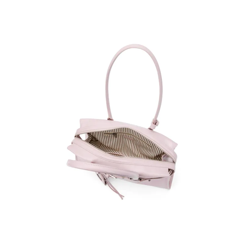 MCMIKO Cow Leather, Synthetic Leather Shoulder Bag Regular Women's Cherry Blossom Pink-2