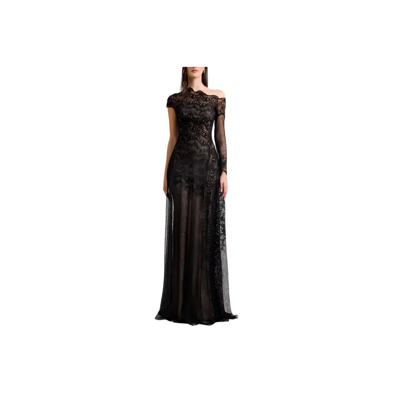 Gemy Maalouf Long-Sleeved Dresses Women's Black-0