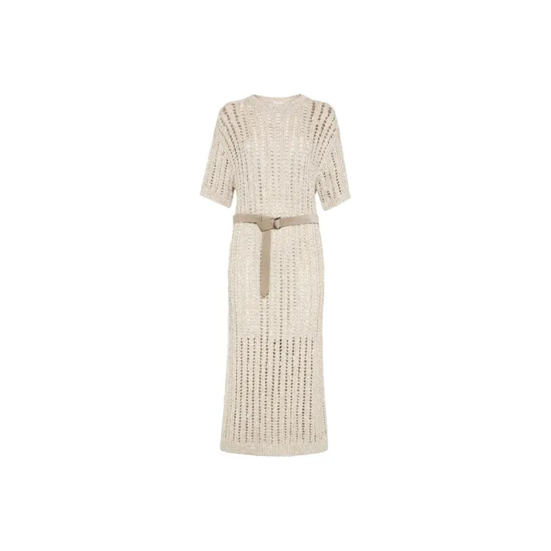 Brunello Cucinelli Knitted Midi Dress-0