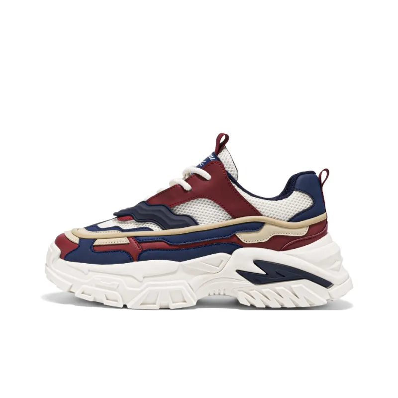 Colorful Creations Height Increasing Abrasion Resistant Lightweight Slip Resistant Low Top Chunky Sneakers Men's-1
