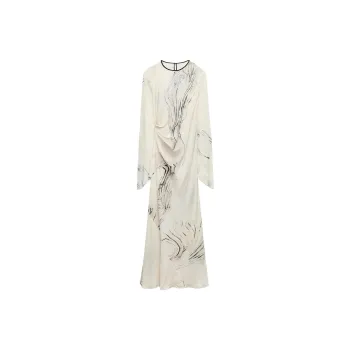 ZARA Long Sleeved Dresses Women's Multicolor