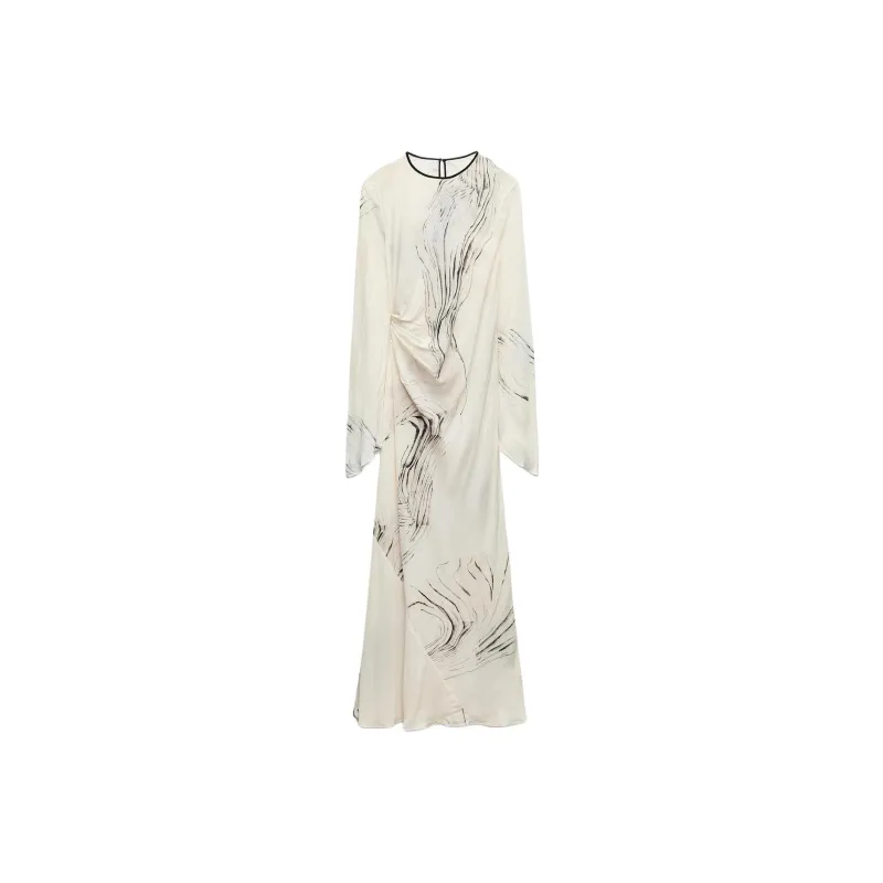 ZARA Long Sleeved Dresses Women's Multicolor-0