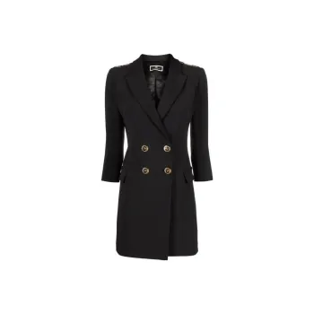 Elisabetta Franchi Long-Sleeved Dresses Women's Black