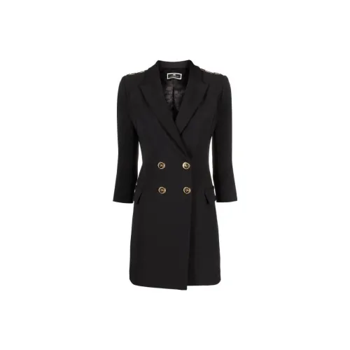 Elisabetta Franchi Long-Sleeved Dresses Women's Black