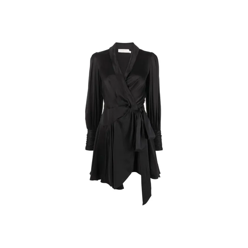 Zimmermann Long-Sleeved Dresses Women's Black-0