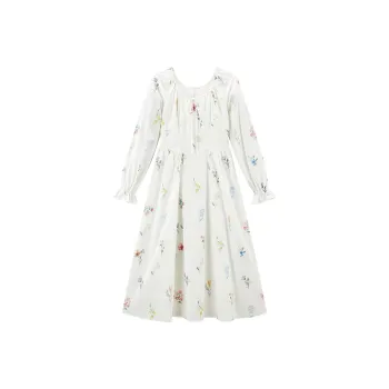 LEDIN Long Sleeved Dress Women's Cannoli Cream