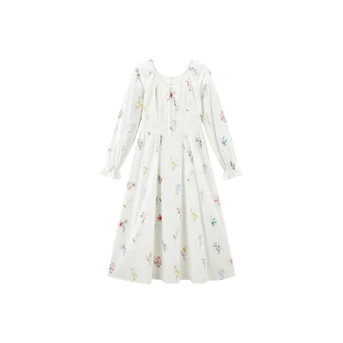 LEDIN Long Sleeved Dress Women's Cannoli Cream