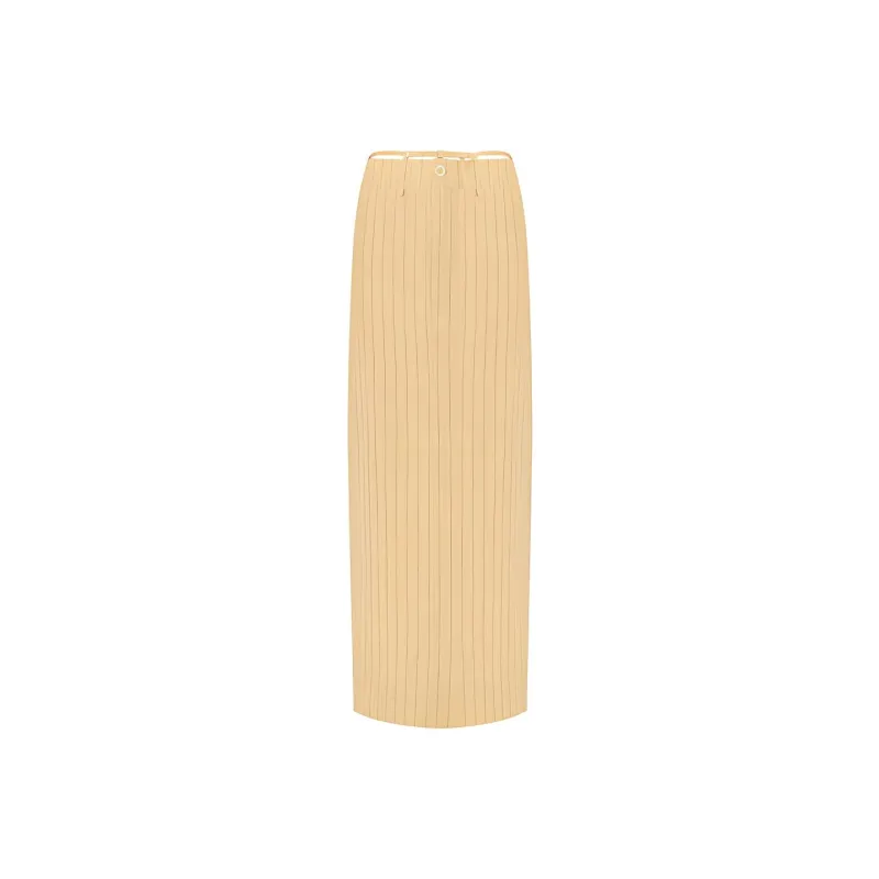 Jacquemus Casual Long Skirts Women's Yellow-0