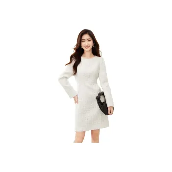 SENTUBILA Long Sleeved Dress Women's White