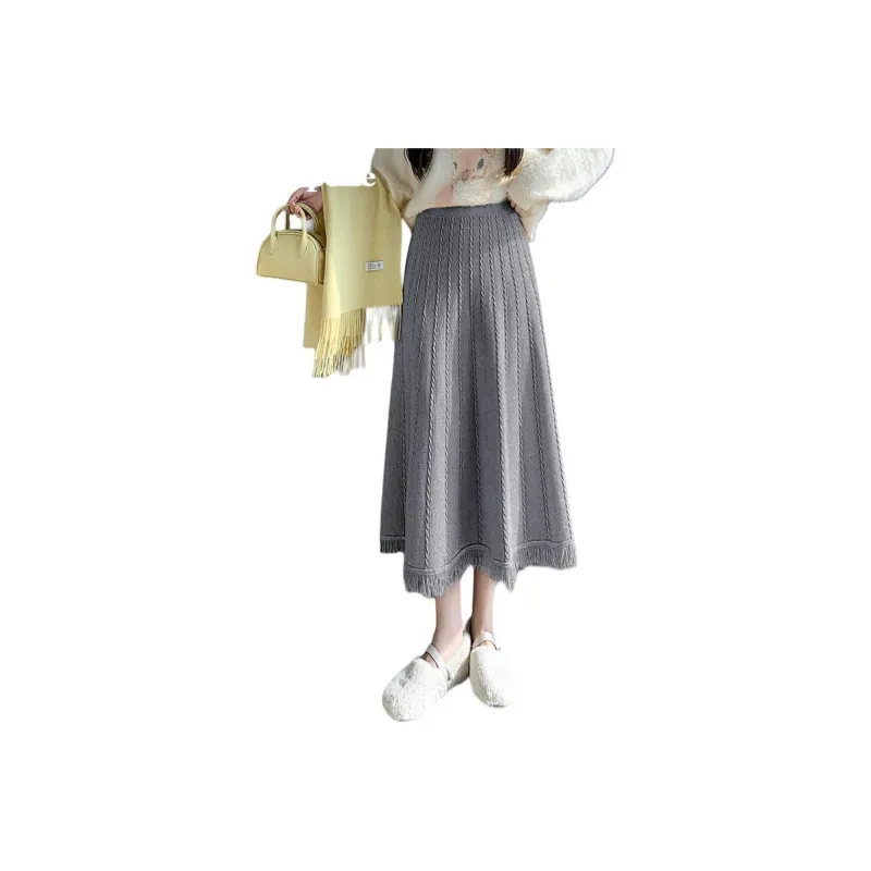 La Chapelle Knit Long Skirt Women's-5