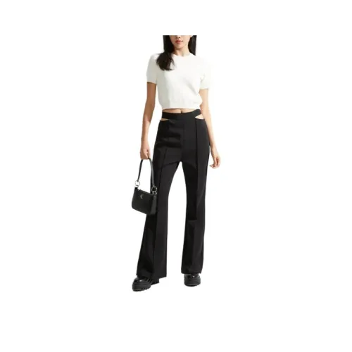 CALVIN KLEIN Knitted Sports Pants Women's Space Black
