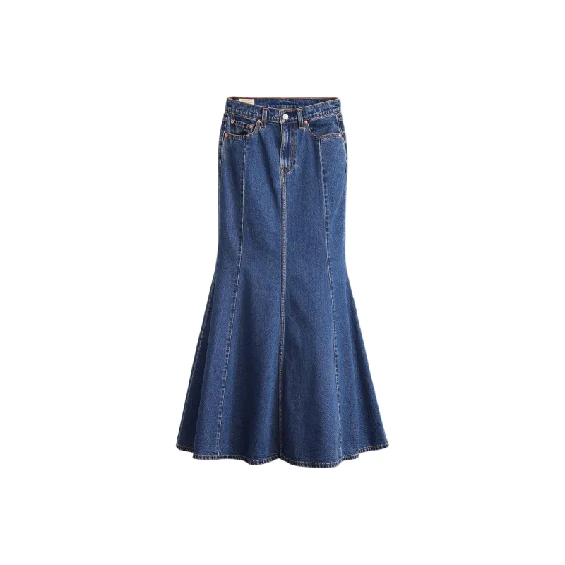 Levis Mini Logo tag Maxi Skirt-0