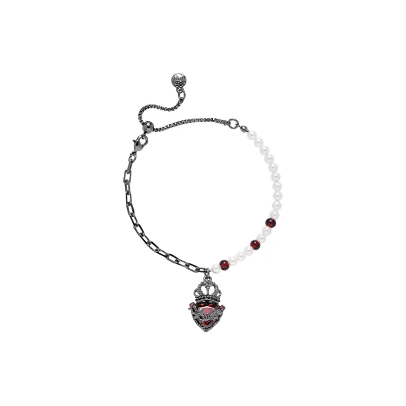 KING OF BLING Alloy, Zircon, Faux Pearl Bracelets Women's-0