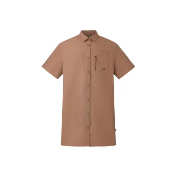 THE NORTH FACE City Outdoor Collection CAMP SS25 Short Sleeved Dress Women's 6IH/Latte Brown