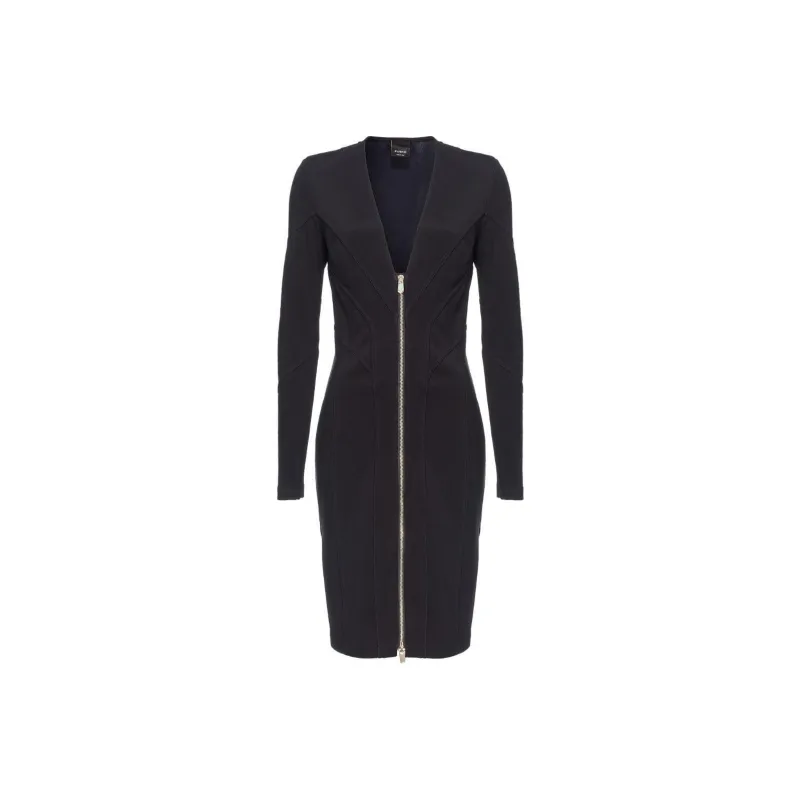 PINKO V neck Zip up Dress-0
