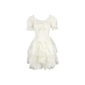 QYPRF Short Sleeved Dress Women's